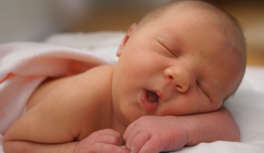 Newborn Sleeps with Mouth Open but Breathes Through Nose