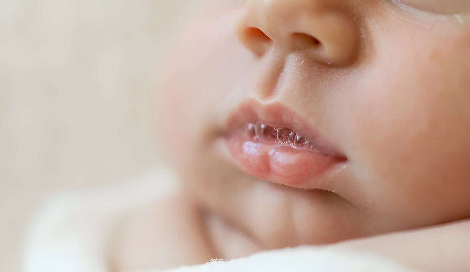 Newborn Spit Bubbles While Sleeping