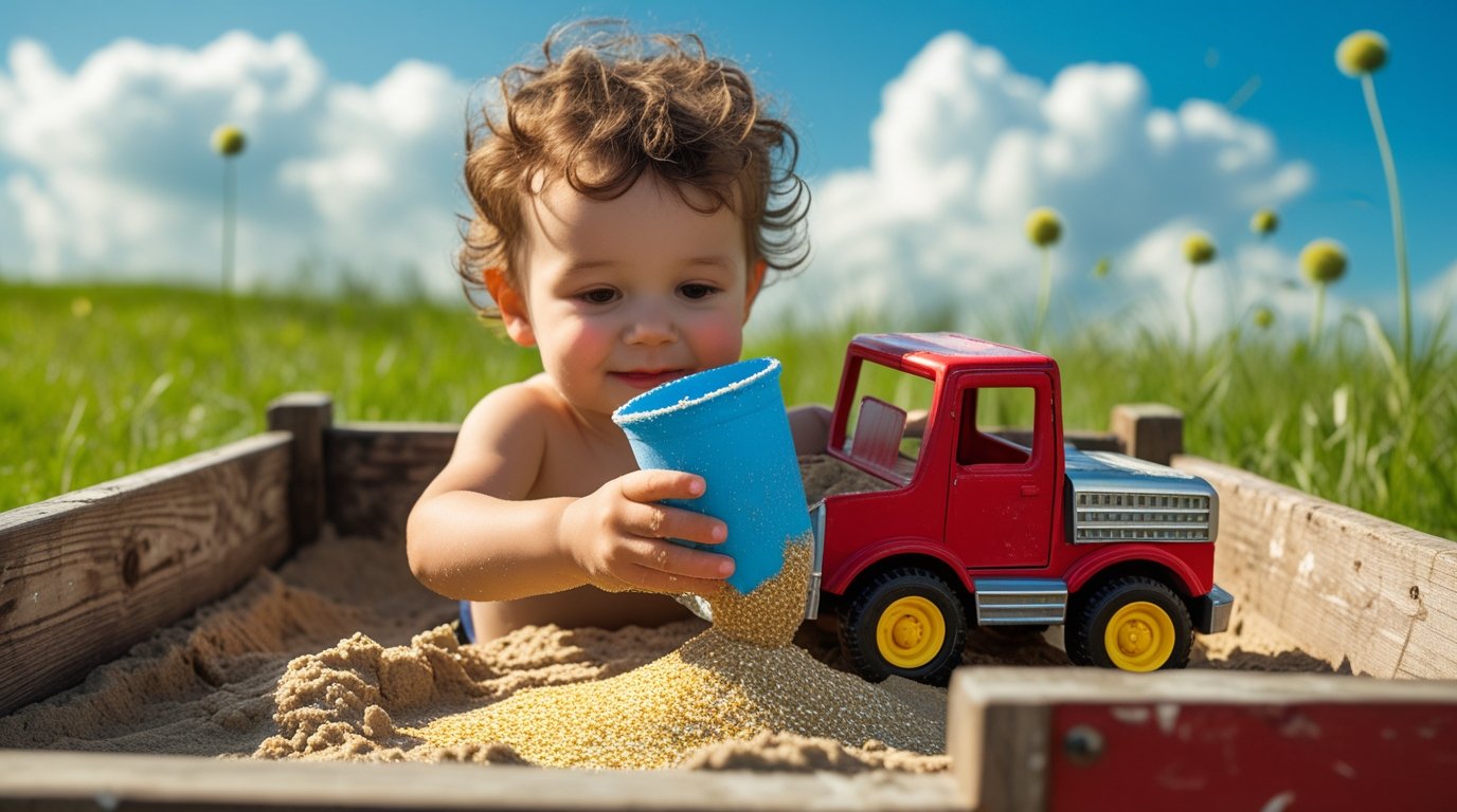 Sensory Bins - outdoor play for toddlers