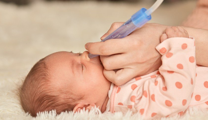 newborn breathing from mouth