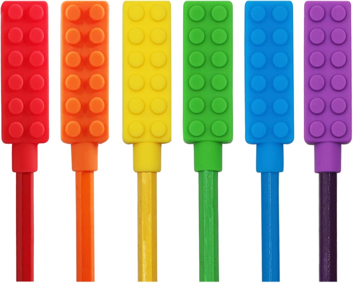 chewy pencil toppers for sensory kids