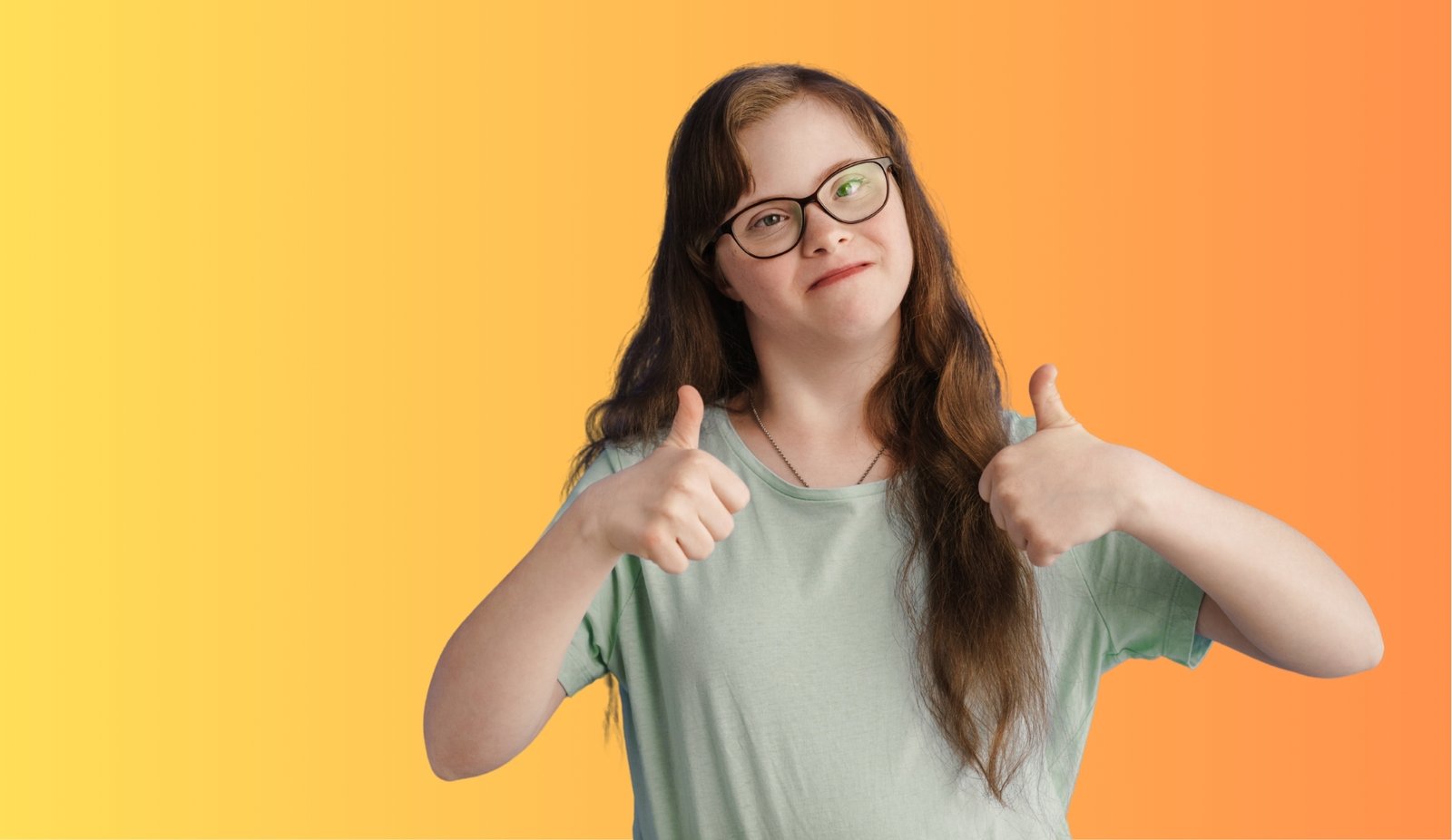 Down Syndrome with Glasses