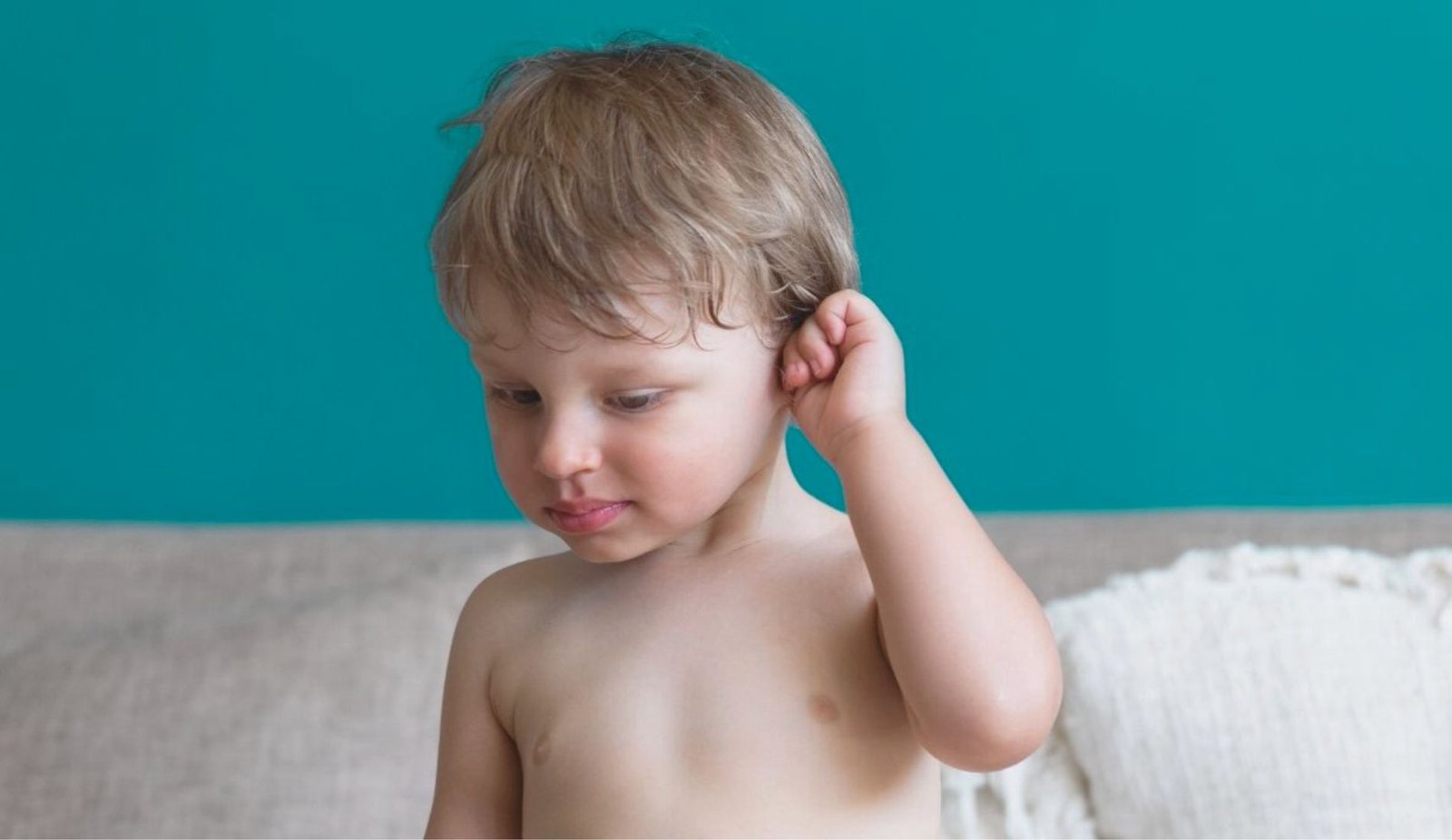 Infant Pulling on Ear Infant Tugging at Ear Infant Tugging on Ear Infant Rubbing Ear Infant Grabbing Ear Infant Holding Ear