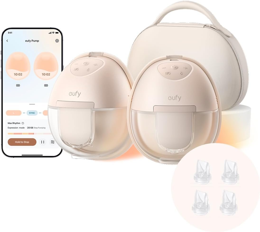 eufy Heated Wearable Breast Pump S1 Pro with Original Duckbill Valvue